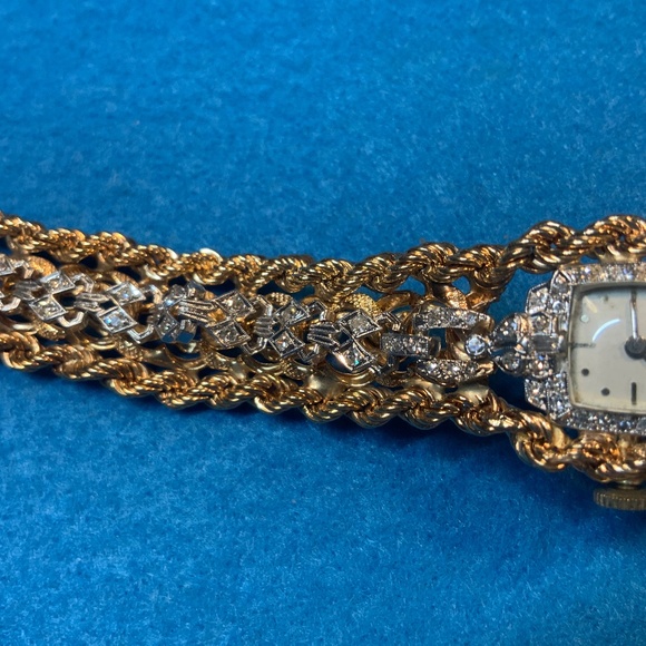 Platinum Diamond Watch 1938 Custom Made 87 Years Ago! Perfect condition. - Picture 7 of 11